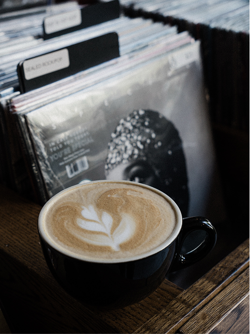 Bynx coffee shop branding in use, shared from @bynxorlando