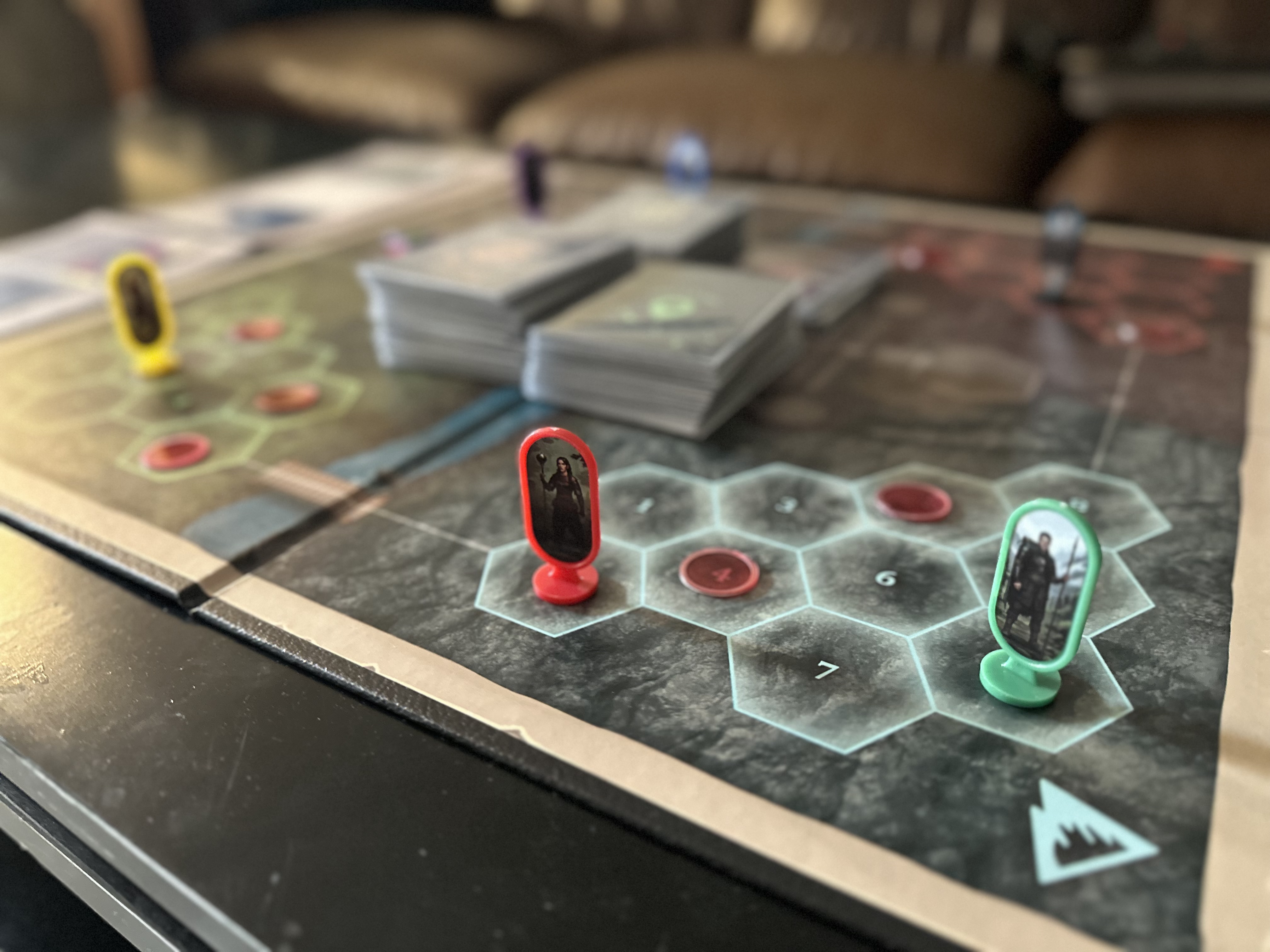 Prototype board and cards for Reclaim the Realm