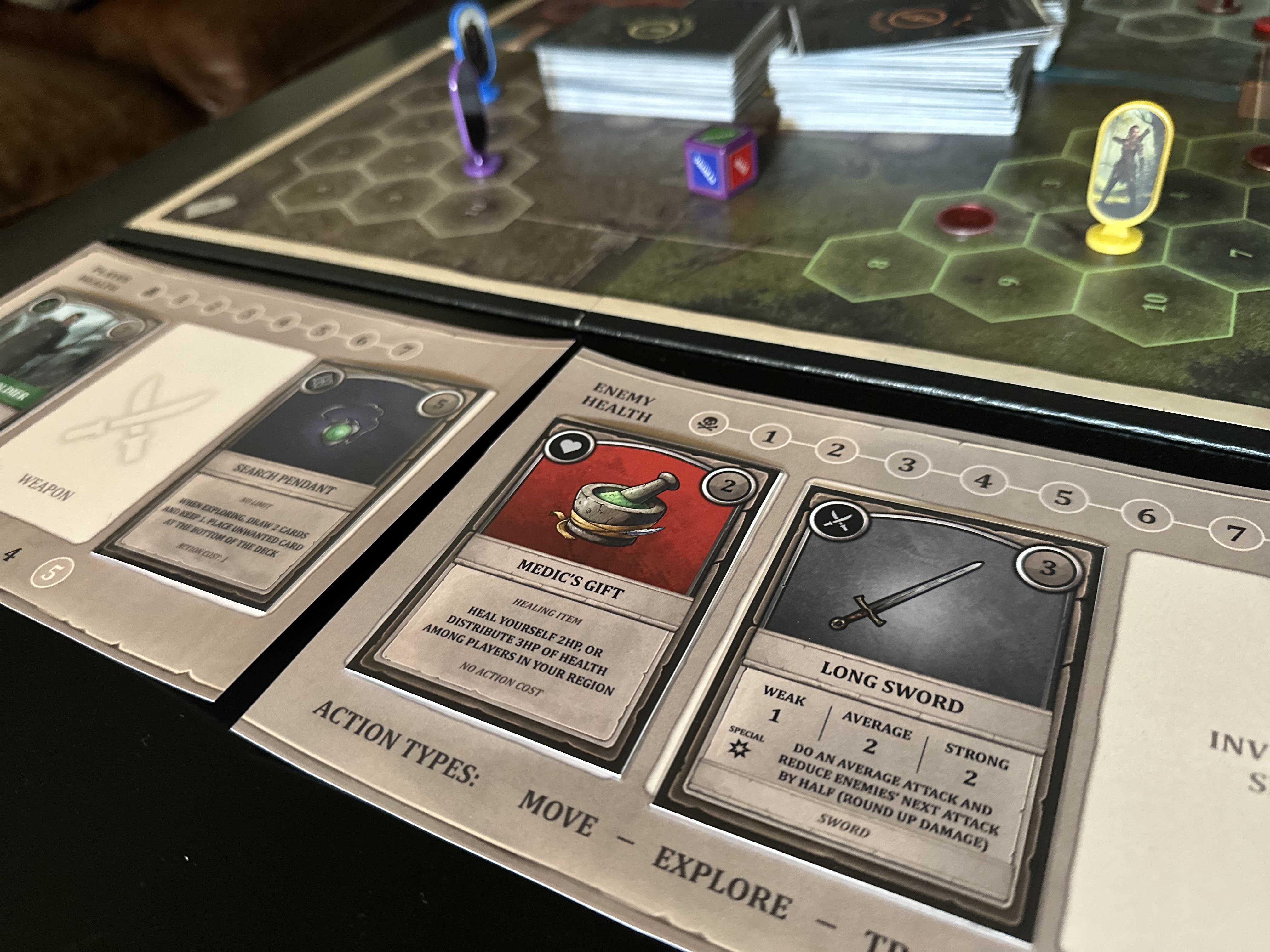 The Reclaim the Realm board laid out for play